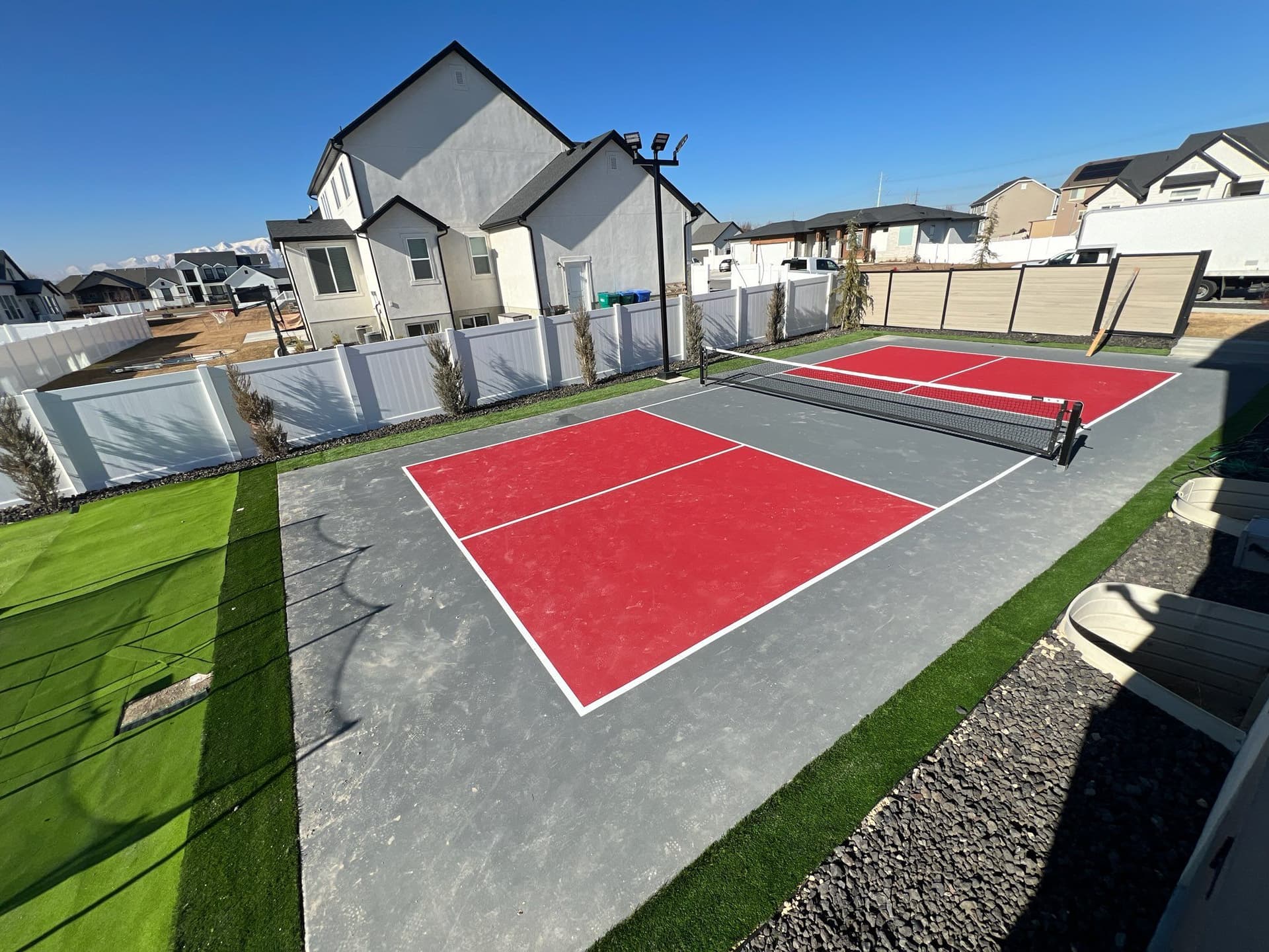 Pickleball Court Installation in Lehi, Utah