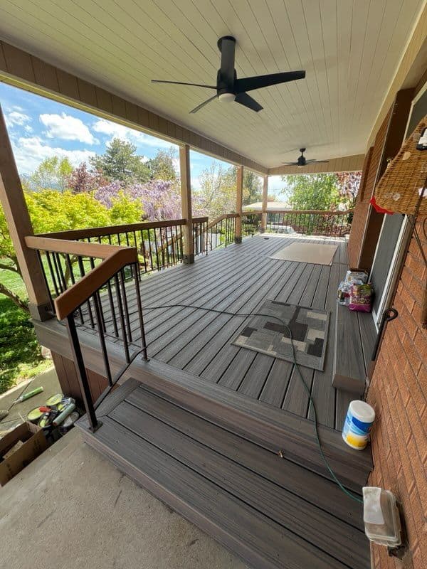 Project Stylish Composite Deck in Ogden for Relaxation image