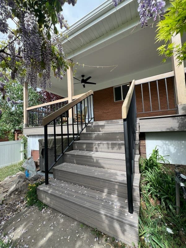 Project Elegant Trex Deck and Awning Transformation Ogden image