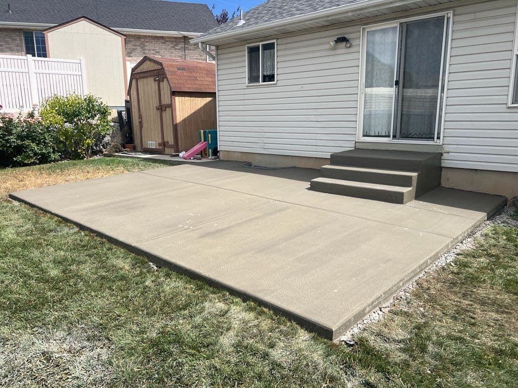 Project Backyard Concrete Patio Transformation in Pleasant Grove image